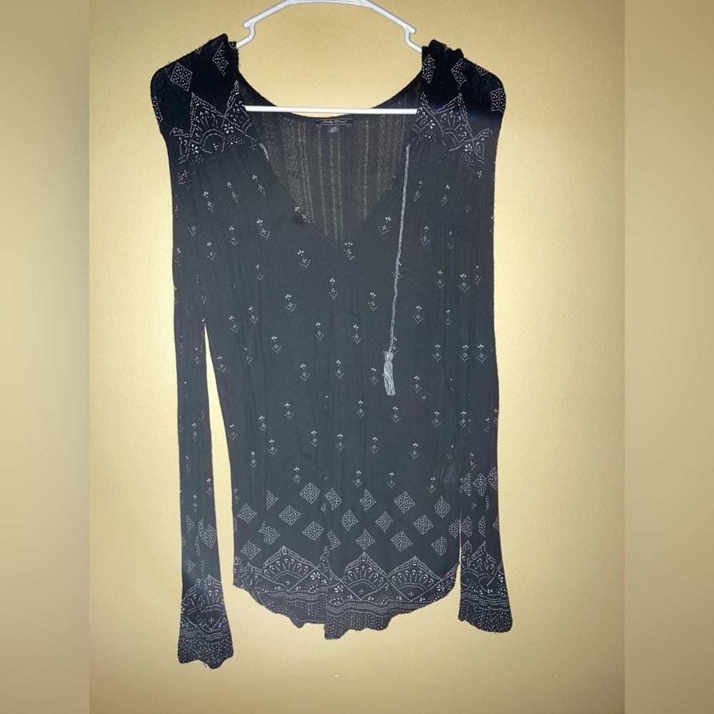 Boho long sleeve lucky band top
